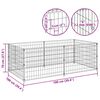 vidaXL Hondenkennel 200x100x70 cm staal zwart