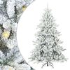 vidaXL Kunstmatige Inklapbare Kerstboom Wit 240 cm PVC en staal