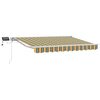 vidaXL Handmatige Luifelhouder met LED's Groen, Geel, Wit 3,5 x 2,5 m