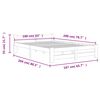 vidaXL Bedframe massief grenenhout honingbruin 160x200 cm