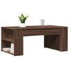 vidaXL Salontafel 102x55x42 cm bewerkt hout bruin eikenkleur