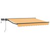 vidaXL Handmatige Luifelhouder met LED's Zand 4 &times; 3,5 m