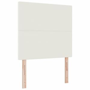vidaXL Hoofdbord Cr&egrave;me 80 cm Katoen Stof