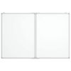 vidaXL Whiteboard magnetisch inklapbaar 100x80x1,7 cm aluminium