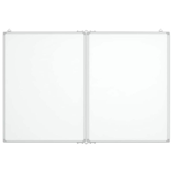 vidaXL Whiteboard magnetisch inklapbaar 100x80x1,7 cm aluminium