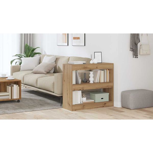 vidaXL Boekenkast/kamerscherm 80x30x72 cm artisanaal eikenkleur