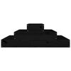 vidaXL Plantenbak 80x80x27 cm massief grenenhout zwart