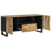 vidaXL Tv-meubel 105x33,5x46 cm massief mangohout en bewerkt hout