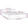 vidaXL Bedframe met hoofdeinde zonder matras 140x190 cm fluweel roze