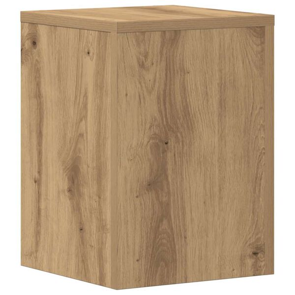 vidaXL Plantenstandaards 2 st 25x25x35 cm hout artisanaal eiken