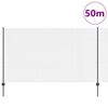 vidaXL Hek met Paal Grijs 1,4 x 50 m Staal en PVC