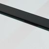 vidaXL Schuifdeur met beslagset 90x205 cm ESG glas zwart