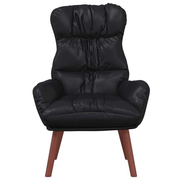 vidaXL Fauteuil Zwart 69 x 74 x 93 cm Kunstleer