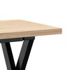 vidaXL Salontafel X-frame 110x40x45,5 cm grenenhout en staal