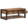 vidaXL Salontafel 90x50x38 cm massief gerecycled hout meerkleurig