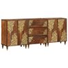 vidaXL Badkamerkastenset 3 st 180 x 33 x 75 cm Massief Mango Hout