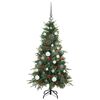 vidaXL Kunstmatige Inklapbare Kerstboom Groen 120 cm PE en PVC