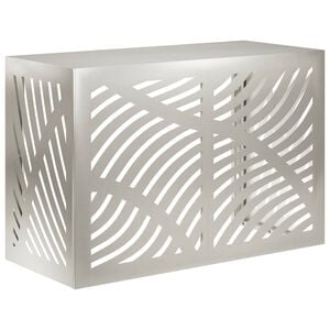 vidaXL Airconditioner hoes zilver 90 x 40 x 60 cm Roestvrij staal
