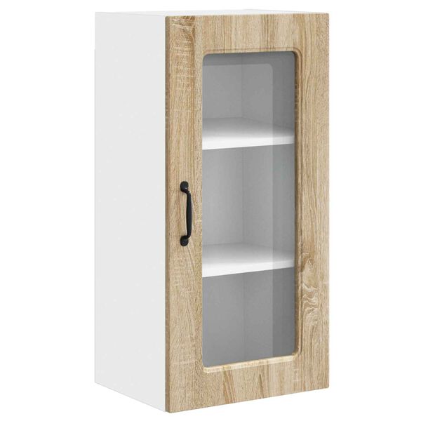vidaXL Keukenkast Kalmar Sonoma Eiken 40 x 31 x 80 cm Bewerkt hout