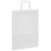 vidaXL Papieren zakken 50 st met hengsels 26x12x35 cm wit