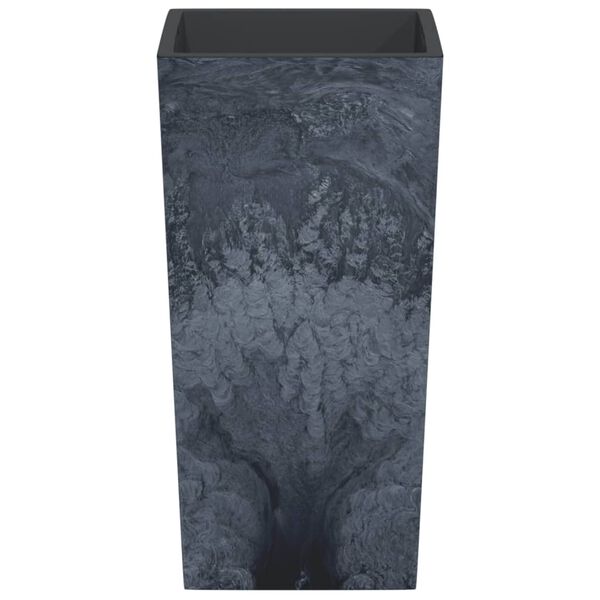 vidaXL Plantenbak met uitneembare bak beton-look 21/49 L PP antraciet