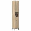 vidaXL Badkamer Kast met lade Sonoma Eiken 31,5 x 33 x 190 cm