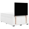 vidaXL Boxspring met matras kunstleer wit 120x190 cm