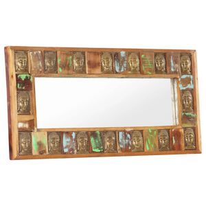 vidaXL Spiegel boeddha 110x50 cm massief gerecycled hout