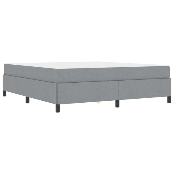 vidaXL Boxspringbed Lichtgrijs 180 x 200 cm Stof