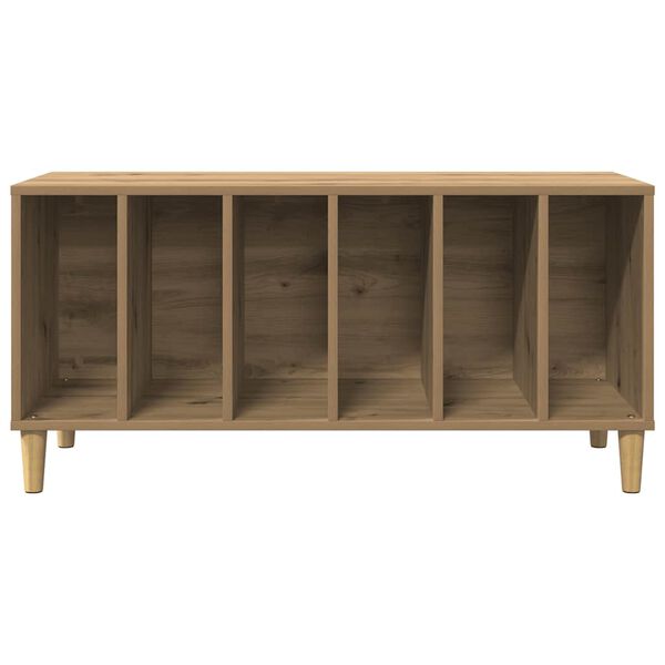 vidaXL Platenkast 100x38x48 cm bewerkt hout artisanaal eikenkleur