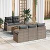 vidaXL Tuin Sofa Set 6 pcs Grijs