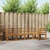 vidaXL Bankstel 5 pcs Naturel