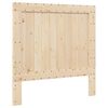 vidaXL Bedframe met hoofdbord massief grenenhout grijs 100x200 cm