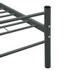 vidaXL Bedframe metaal grijs 120x200 cm