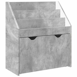 vidaXL Kinderen Boekenkast Beton Grijs 60 x 29,5 x 69 cm Bewerkt hout