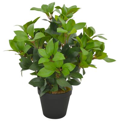 vidaXL Kunstplant met pot laurierboom 40 cm groen