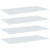 vidaXL Wandschappen 4 st 80x40x1,5 cm bewerkt hout hoogglans wit