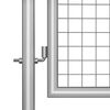 vidaXL Tuinpoort gegalvaniseerd staal 300x75 cm zilver