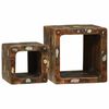 vidaXL TV Eenheden met plank 2 pcs Multikleur Massief Gerecycled Hout