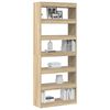 vidaXL Boekenkast met plank Sonoma Eiken 80 x 30 x 198 cm Bewerkt hout
