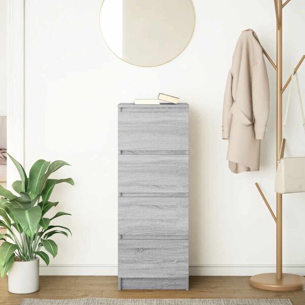 vidaXL Dressoir 37,5x35x99 cm spaanplaat grijs sonoma