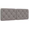 vidaXL Hoofdbordkussen 140 cm stof taupe