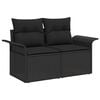 vidaXL Tuin Sofa Set met kussen 5 pcs Zwart