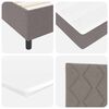 vidaXL Boxspringbed met matras met hoofdeinde Taupe 160 x 200 cm Stof