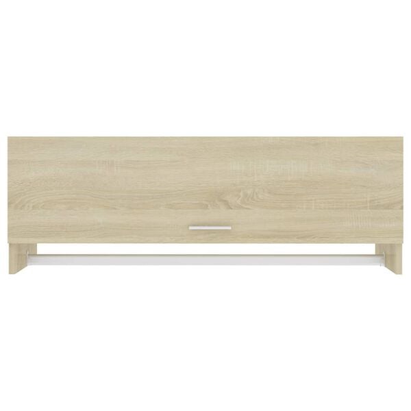 vidaXL Kledingkast 100x32,5x35 cm bewerkt hout sonoma eikenkleurig