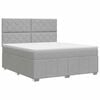 vidaXL Boxspringbed met matras Lichtgrijs 160 x 200 cm Stof