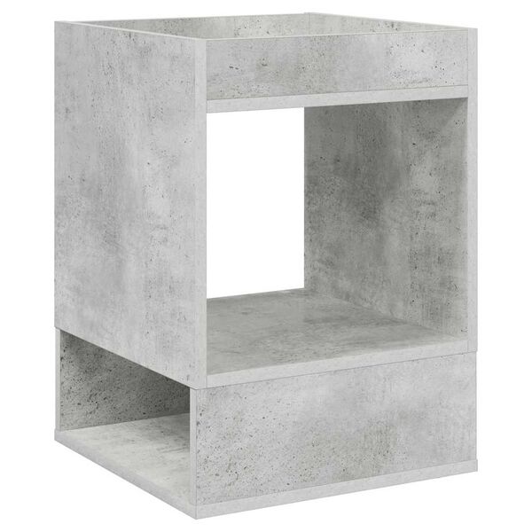 vidaXL Bijzettafel 2 pcs Beton Grijs 40 x 40 x 56 cm Bewerkt hout