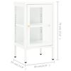 vidaXL Dressoir 38x35x70 cm metaal en glas