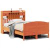 vidaXL Bed met boekenkast zonder matras grenenhout wasbruin 120x200 cm