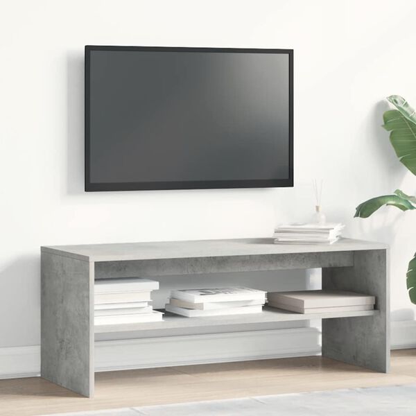 vidaXL Tv-meubel 100x40x40 cm bewerkt hout betongrijs